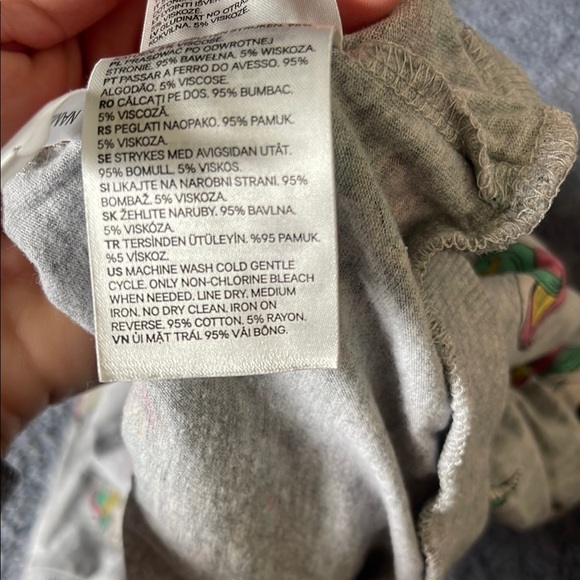 H&M Kids Unicorn Sweatshirt - Gray with Multicolor Accents - Picture 6 of 6